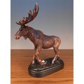 Marian Imports Marian Imports F13122 7 x 7 in.Treasure of Nature Howling Bronze Moose Statue 13122
